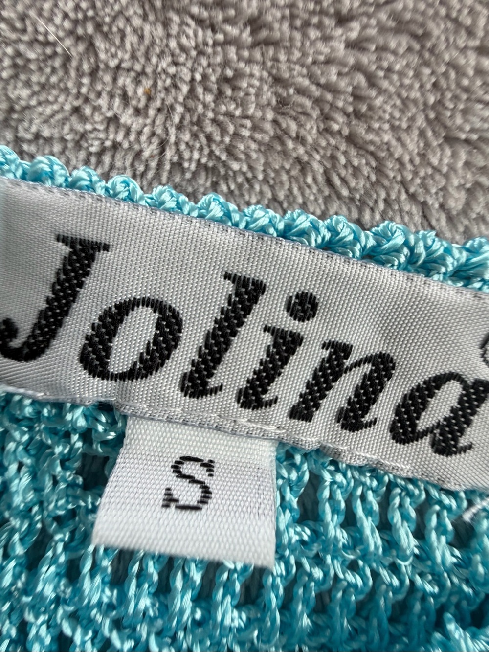 Women’s Blue Teal Sequin Knit Cami Tank Top Size S - Picture 2 of 2